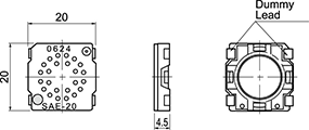 SAE-20AH Dimensions