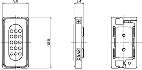 SCM-09C Dimensions