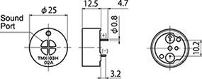 TMX-03H Dimensions