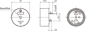 TMX-06A3T NL Dimensions